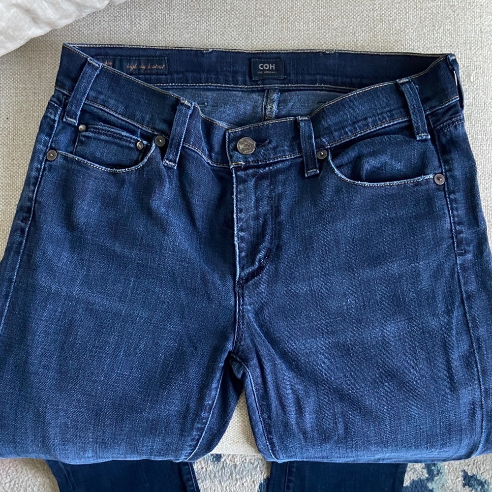 Citizens Of Humanity Deep Blue Boot Cut Jeans Size 27